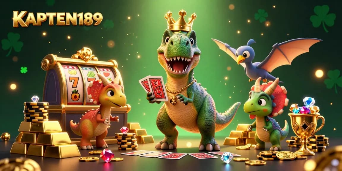 KAPTEN189 memberikan pengalaman bermain slot yang seru dengan visual kaya harta dan permainan kartu.