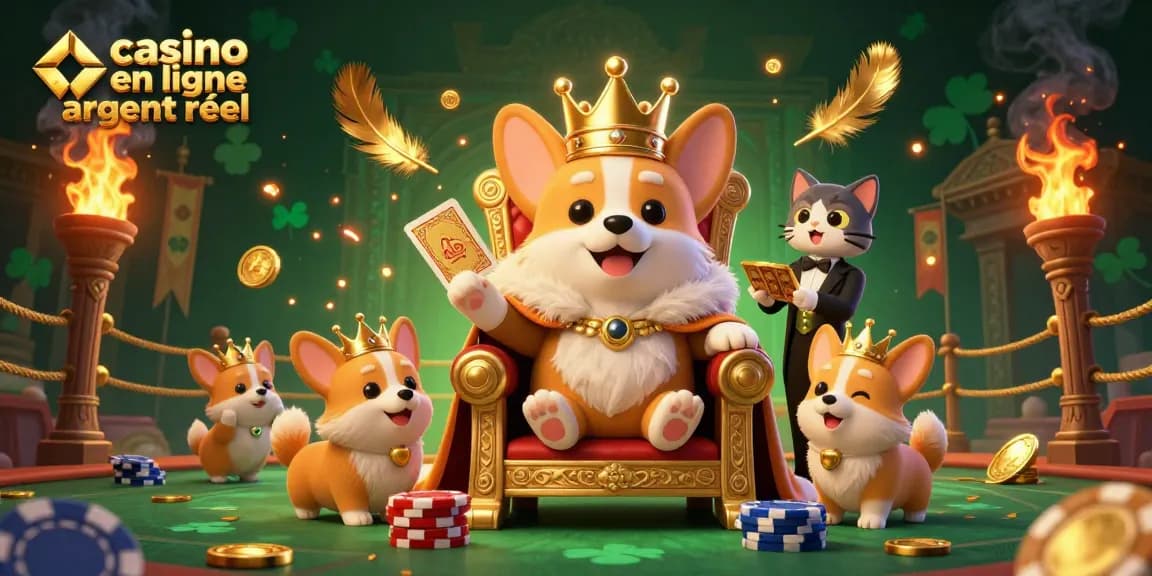Jouez dans un casino en ligne argent réel avec des personnages captivants dans une scène animée