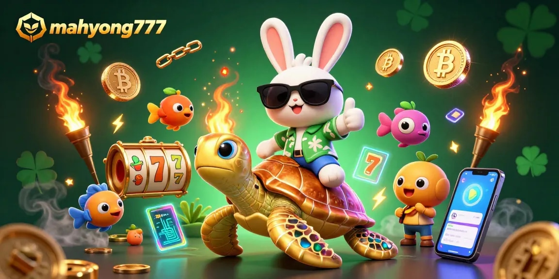 Experience thrilling gameplay with mahyong777 while enjoying vivid illustrations and exciting gaming elements.