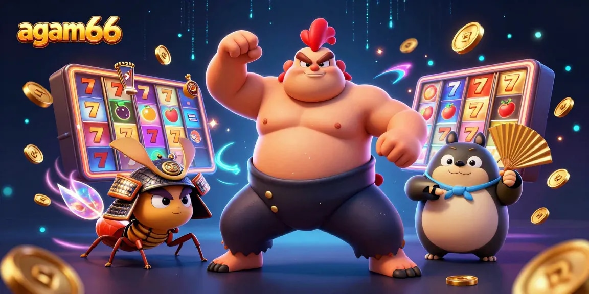 Experience thrilling jackpots at agam66 with engaging slot reels and dynamic casino elements.