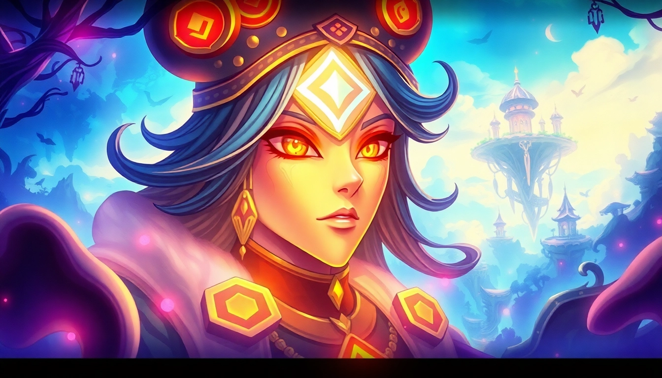 Experience the enchanting world of yono 777 through a captivating digital illustration filled with game elements.
