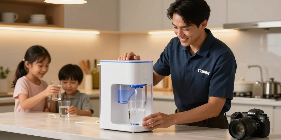 Waterdrop ED11W Rechargeable Water Filter Dispenser showcased by a trusted local professional in a community home setting.
