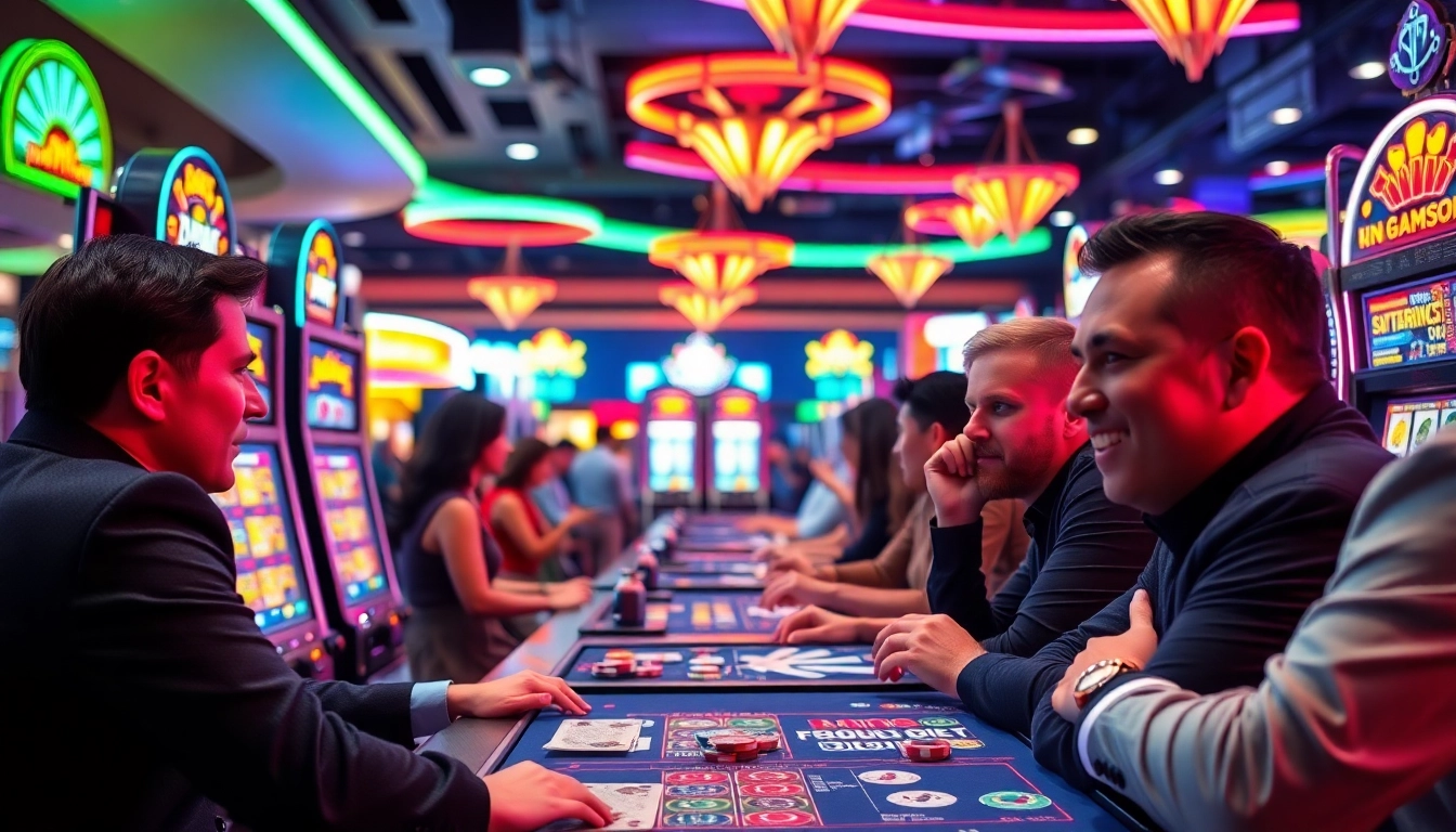 Join the excitement at a Non gamstop Casino Uk with bright slot machines and engaging players.