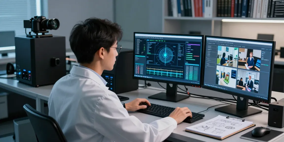 AI detector analysis environment showcasing data science concepts and technology