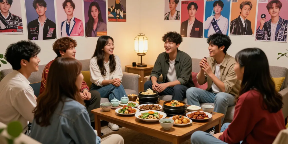 Explore cultural richness at https://hanadultalk.com with friends sharing Asian cuisine and K-pop moments, creating community.