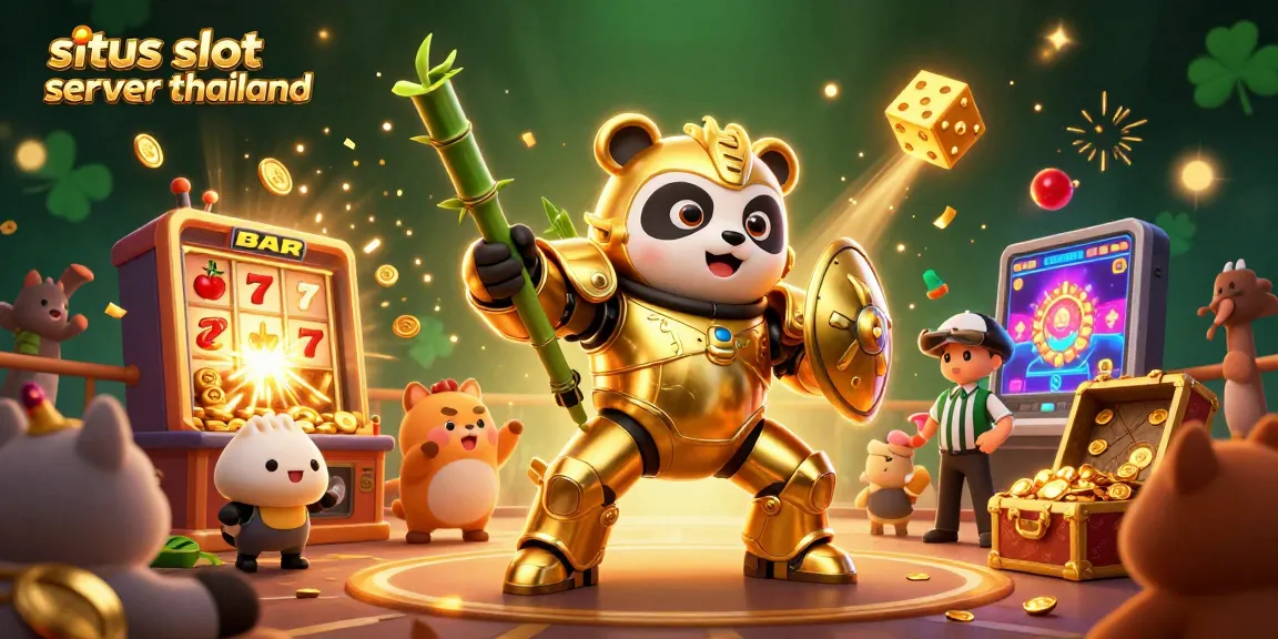 Spin the reels at situs slot server thailand with a colorful jackpot explosion and vibrant characters.