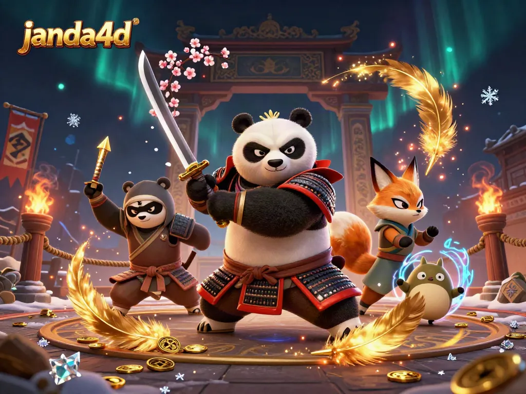 janda4d menawarkan permainan seru dengan karakter samurai panda dan ninja di arena taruhan.