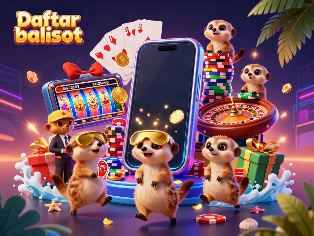 Engage with "Daftar balisot" at a vibrant meerkat casino, filled with dynamic games and chips.
