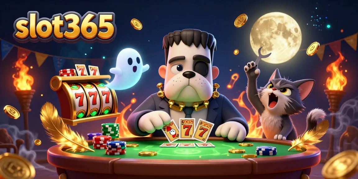 Experience exciting gameplay at slot365 with animated characters and dynamic casino elements.