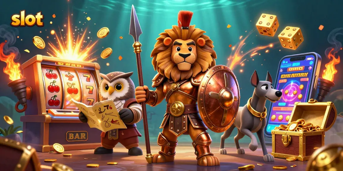 Engage with a vibrant slot scene featuring dynamic characters, thrilling symbols, and explosive jackpots.