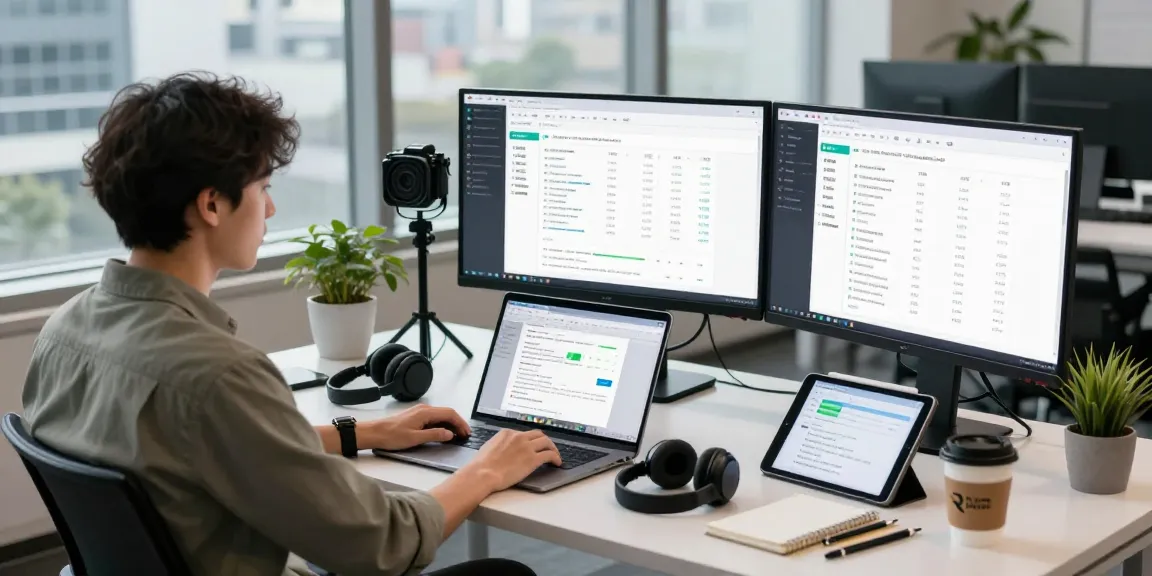 Professional workspace highlighting an ai detector dashboard for content moderation analysis.