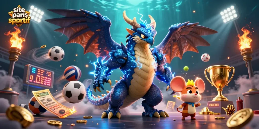 Pariez sur votre site de paris sportif avec des personnages énergiques et des éléments de jeu captivants.
